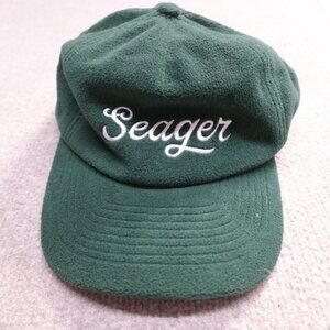 Seager Hat Green Embroidered Dadhat Snapback Fleece